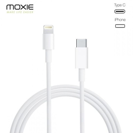 Chargeur Secteur entrée type-C  20W + cable lightning vers type-C 1M