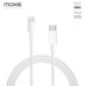 Chargeur Secteur entrée type-C  20W + cable lightning vers type-C 1M