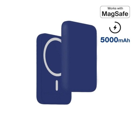 Batterie de secours compatible MagSafe                5000 mah - Bleu