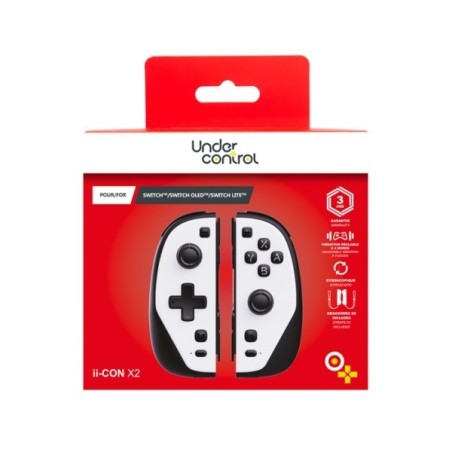 MANETTE IICON BLANC ET NOIR POUR NINTENDO SWITCH