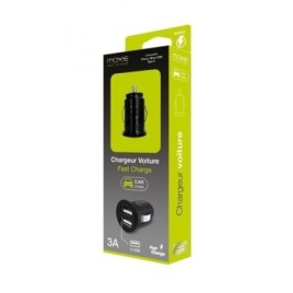 Mini chargeur allume-cigare universel 3A avec 2 entrées USB