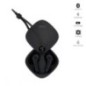 Oreillette bluetooth stéréo Minitwin avec boitier coulissant - noir