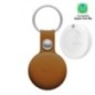 Localisateur avec Porte Clefs Apple Find My - Marron