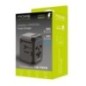 Adaptateur secteur Universel de Voyage Noir 4 prises +3 USB et 1 TYPE C